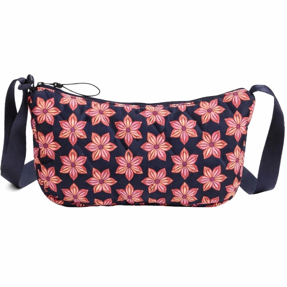 Vera Bradley, Nylon Crossbody Ultra Light Sling Floral Burst Pattern